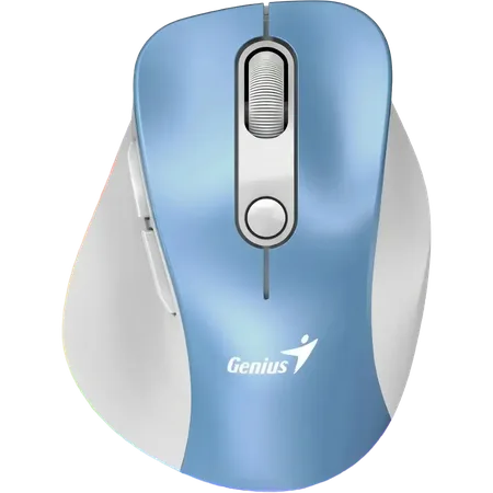 Mouse Genius Ergo 9000S Pro 2.4GHZ BT Light Blue