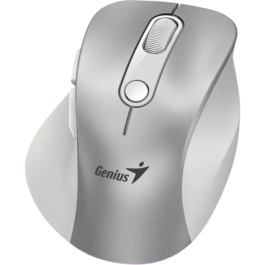 Mouse Genius Ergo 9000S Pro 2.4GHZ BT Silver
