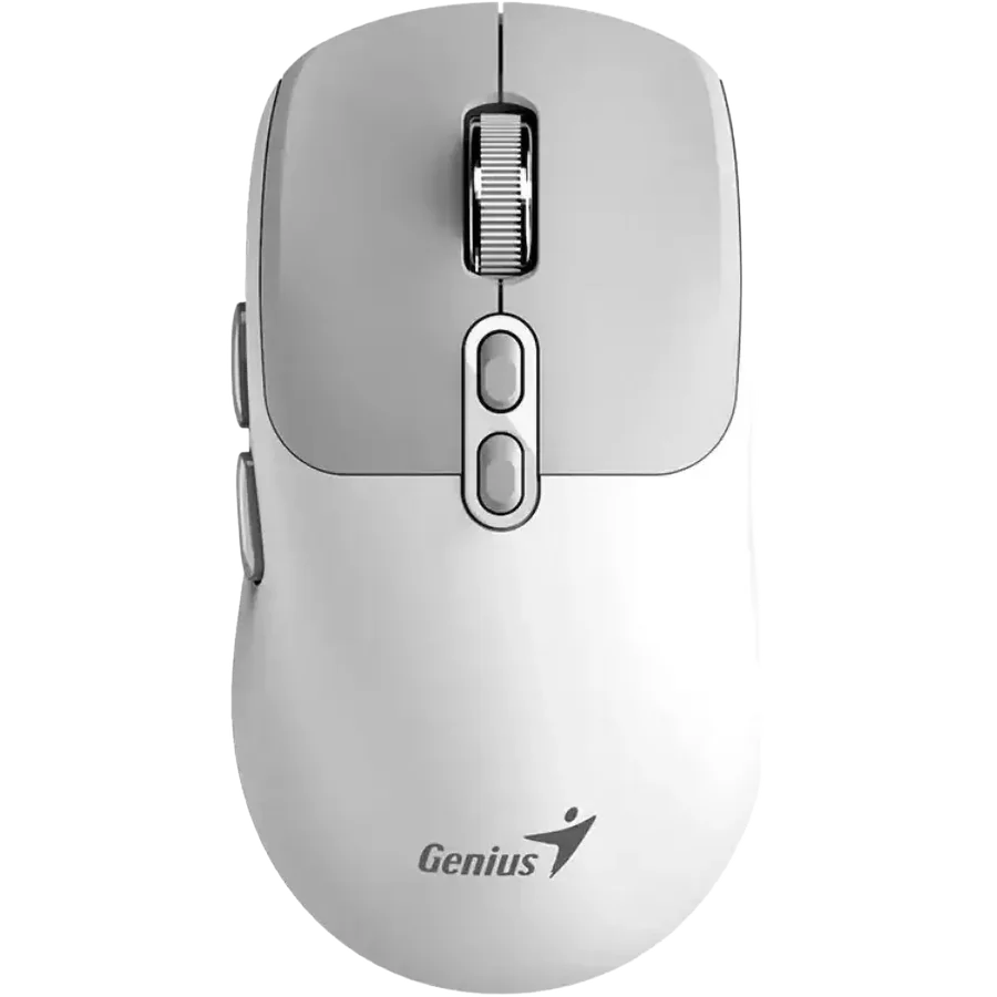Mouse Genius NX-8080S 2.4GHZ BT Silenc White Grey