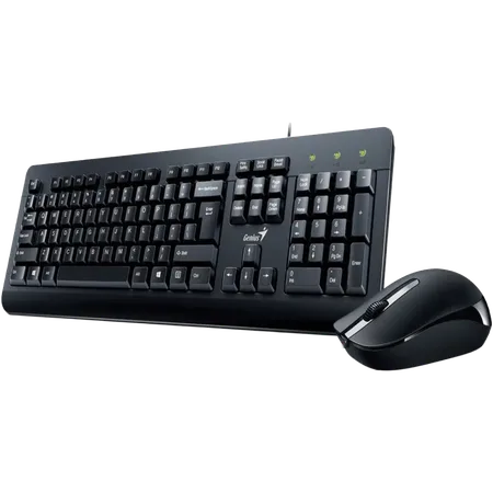 Combo teclado y mouse Genius KM-160 Black SP