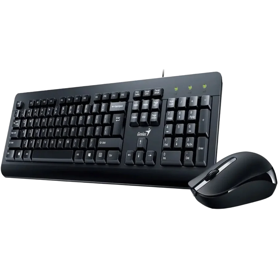 Combo teclado y mouse Genius KM-160 Black SP