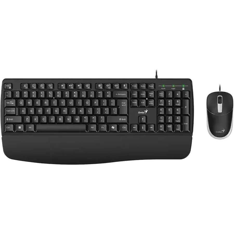 Combo teclado y mouse Genius KM-123 Black