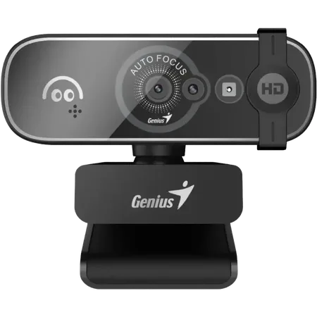 Cámara web Genius Facecam Open Black Face Recognition