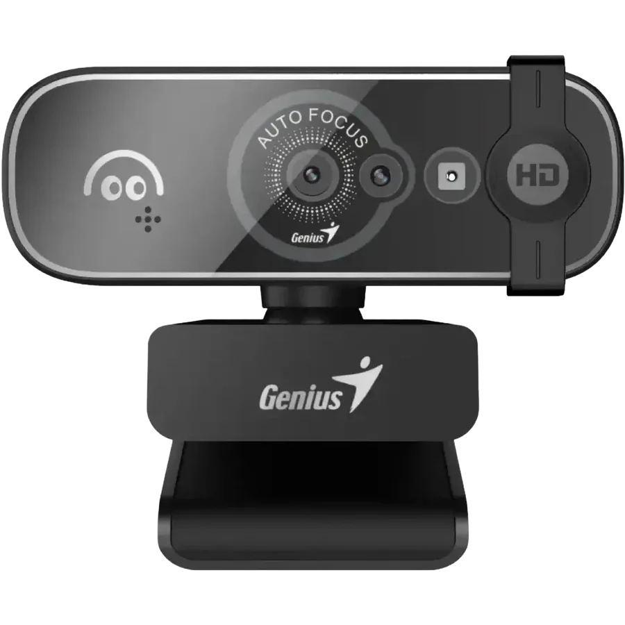 Cámara web Genius Facecam Open Black Face Recognition