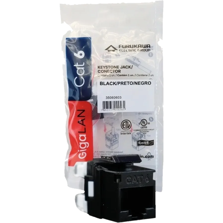 PLUG RJ45 Macho CAT.6 Furukawa x50 P/CBL.SOLIDO