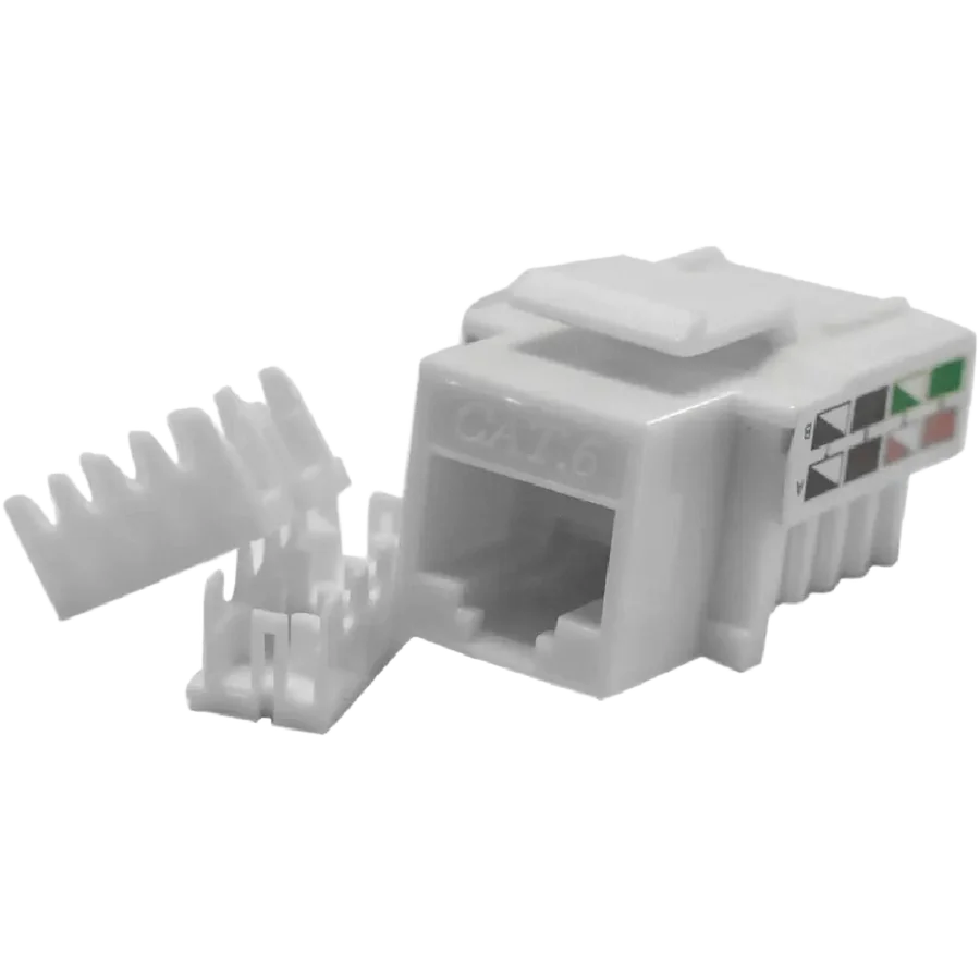 JACK RJ45 Hembra CAT.6 GLC 110 IDC A/B Blanco