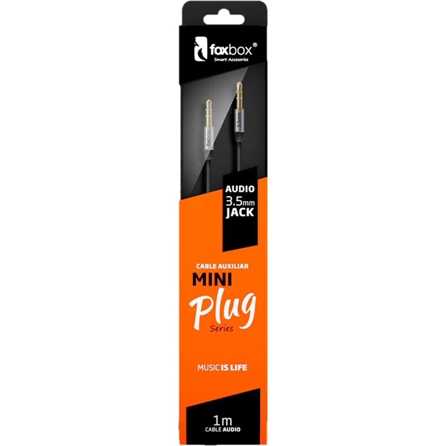 Cable Miniplug Foxbox Negro