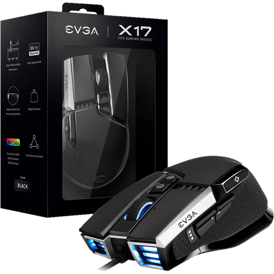 Mouse Evga Gamer X17 Black
