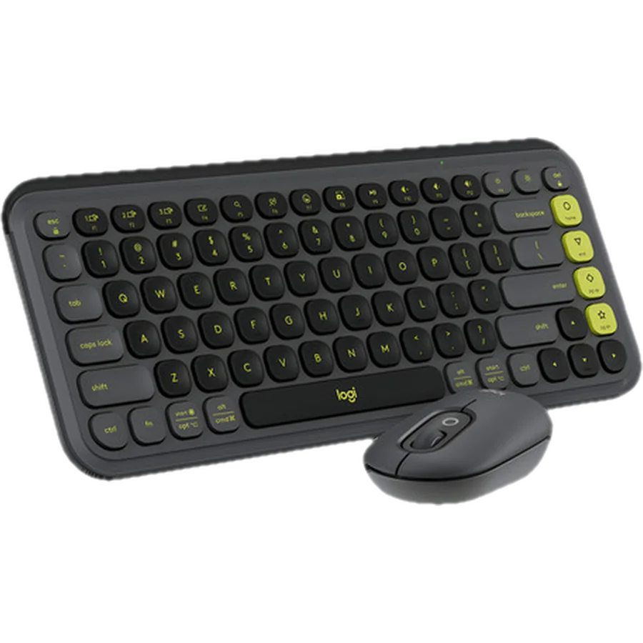 Combo teclado y mouse Logitech POP Icon W Black
