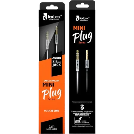 Cable Miniplug Foxbox Blanco
