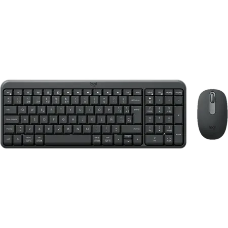 Combo teclado y mouse Logitech MK250 BT Black Latino