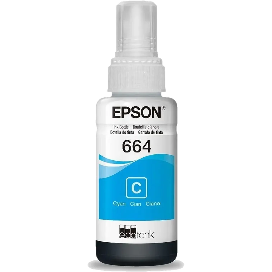 Botella Epson T664220-AL CYAN P/L355/380 (VENCIDO)