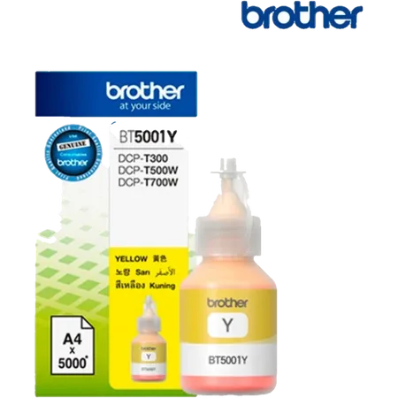 Brother BT5001Y cartucho de tinta 1 pieza(s) Original Extra (Súper) al