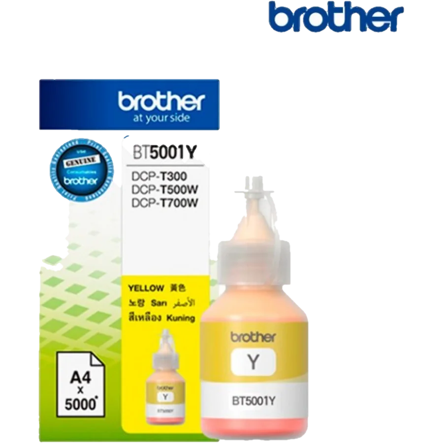 Brother BT5001Y cartucho de tinta 1 pieza(s) Original Extra (Súper) al