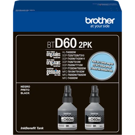 Brother BTD602PKMEX cartucho de tinta 2 pieza(s) Original Negro