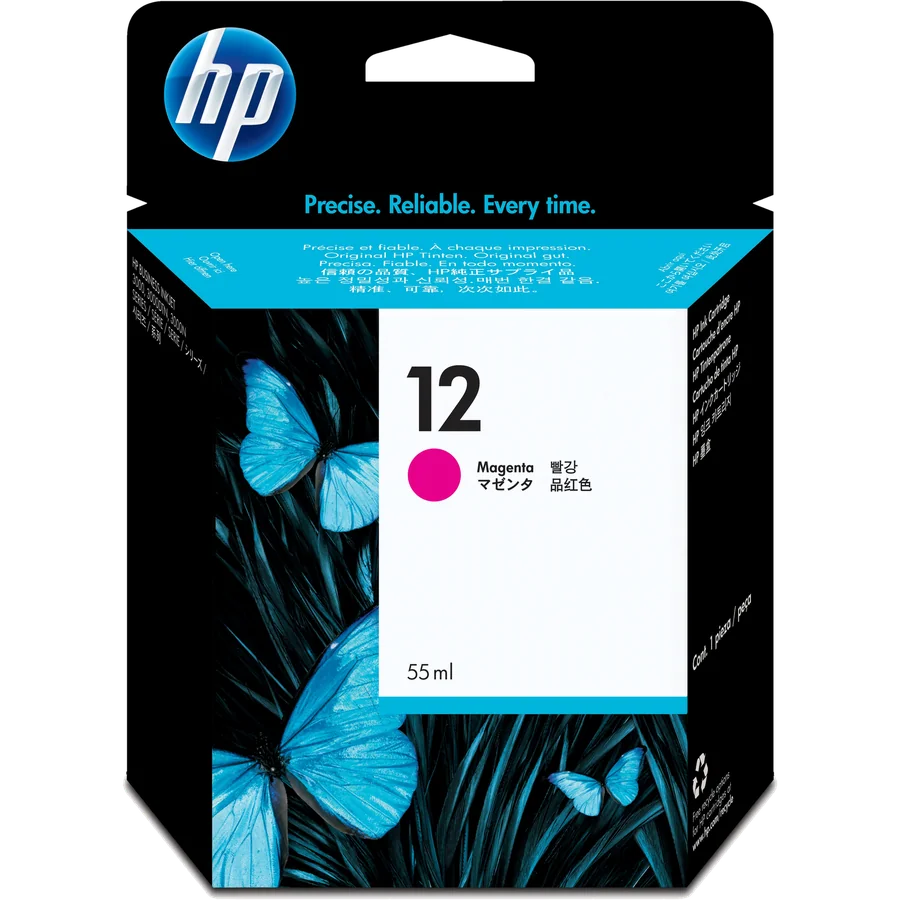 HP 12 cartucho de tinta 1 pieza(s) Original Magenta