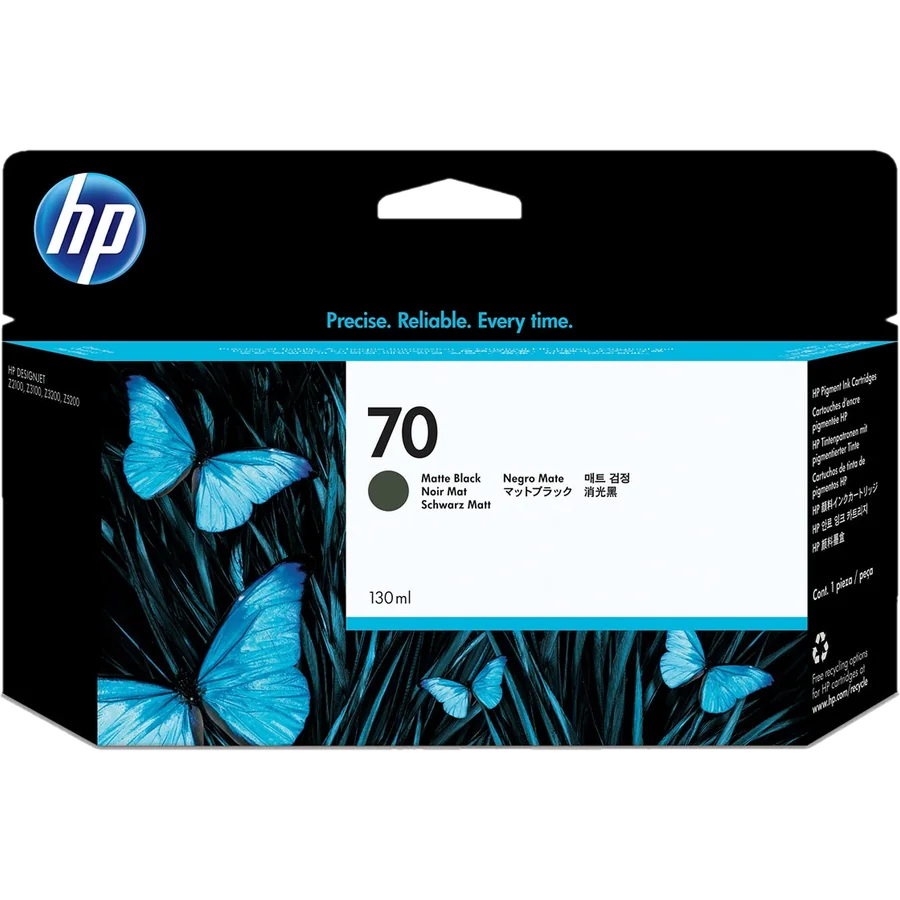 HP Cartucho de tinta DesignJet 70 negro mate de 130 ml
