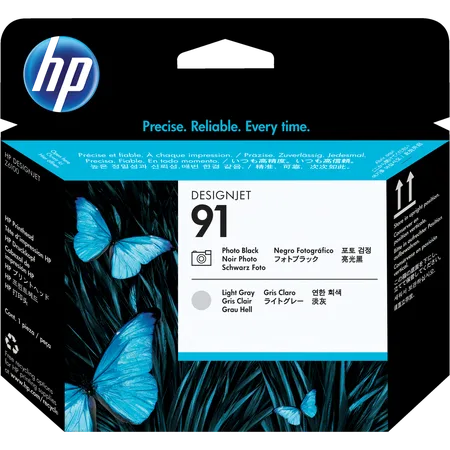 HP Cabezal de impresión DesignJet 91 negro fotográfico y gris claro