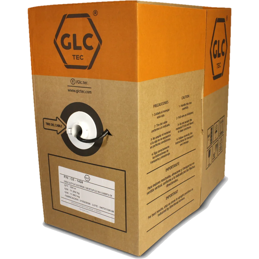 Cable UTP CAT.6 305MTS GLC MAX Exterior