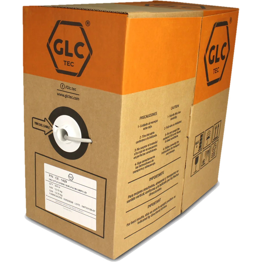 Cable UTP CAT.6 305MTS GLC MAX Interior LSZH