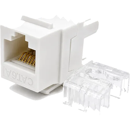 JACK RJ45 Hembra CAT.6A GLC 110 IDC A/B Blanco