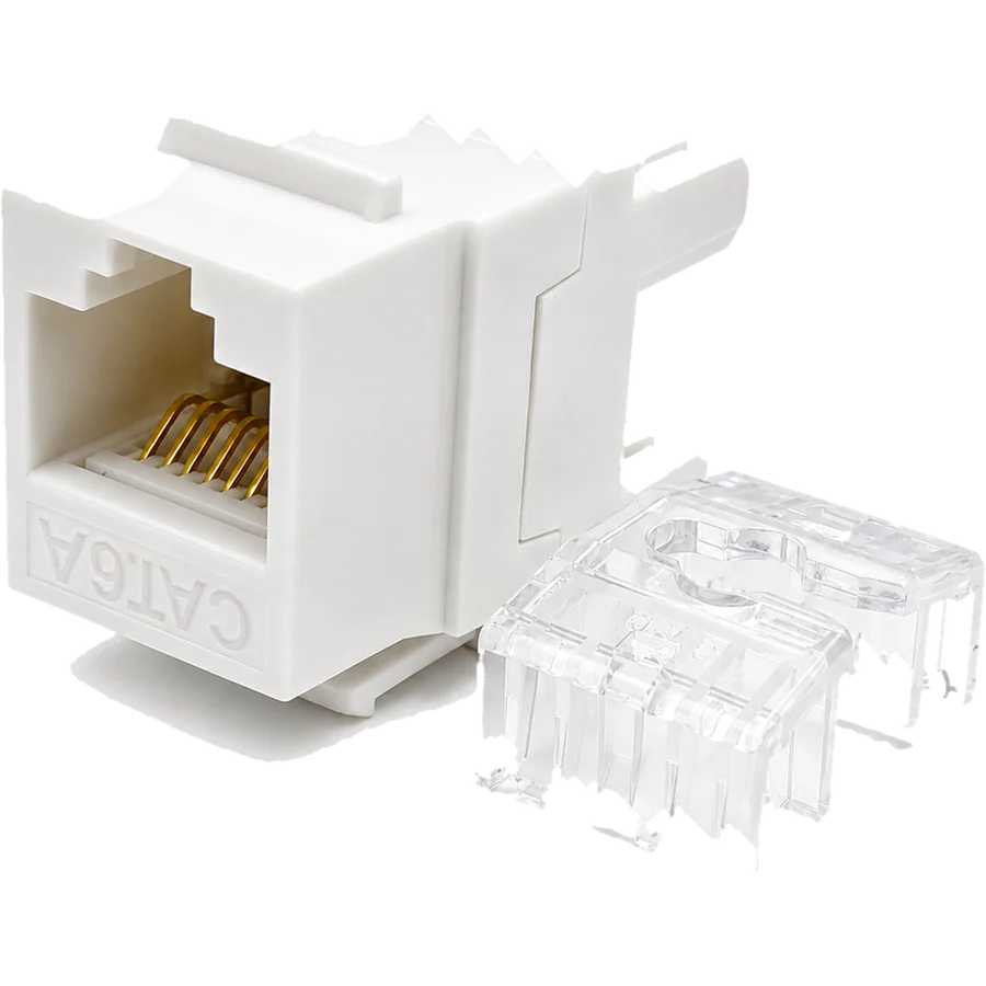 JACK RJ45 Hembra CAT.6A GLC 110 IDC A/B Blanco