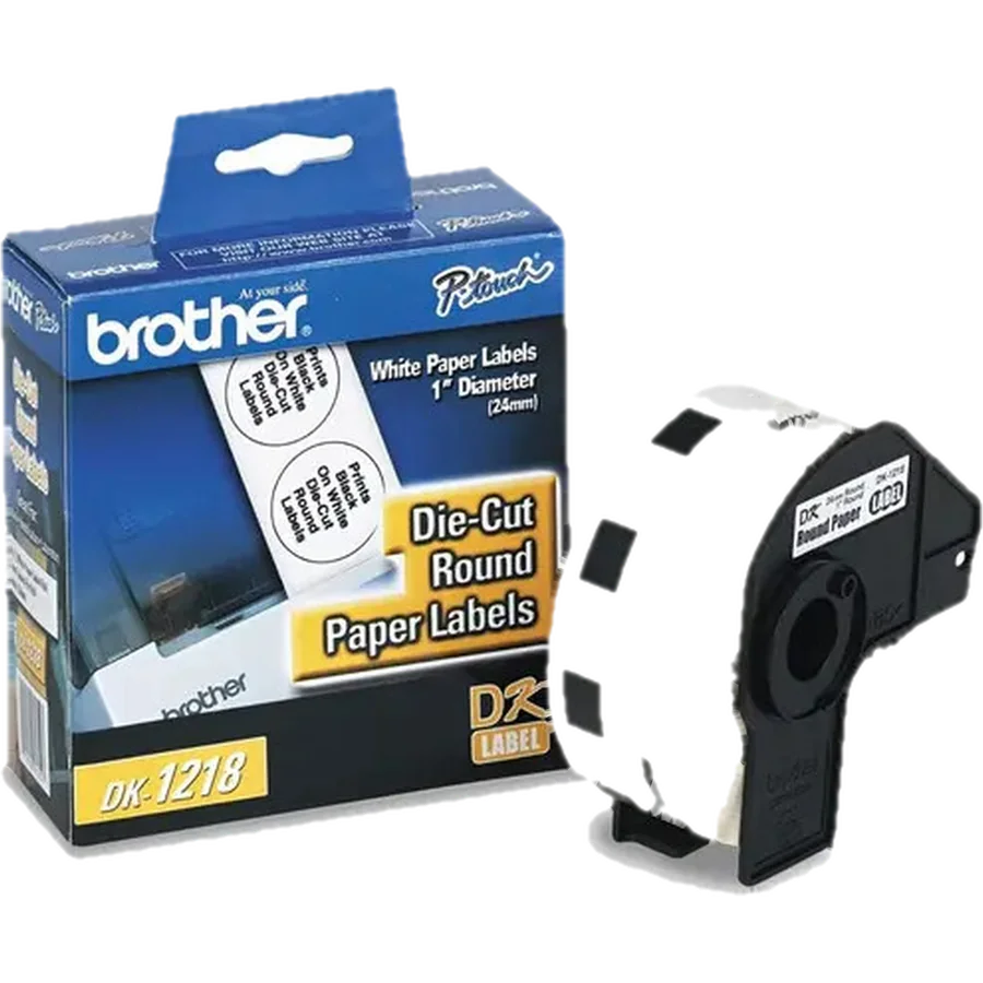 Rollo ETIQ Brother DK1218 24MM Redonda 1000 ETIQ