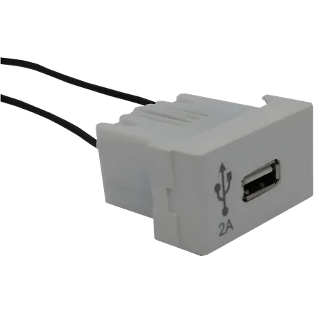 Fuente Cargador 5V 2A USB Cable Blanco