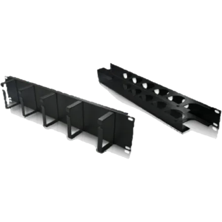 Organizador GLC 19` 1U Negro C/TAPA de Cables