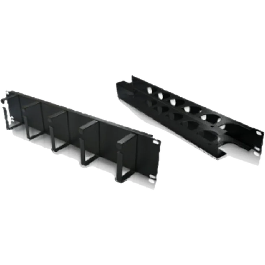 Organizador GLC 19` 1U Negro C/TAPA de Cables