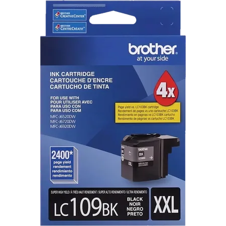 Brother LC-109BK cartucho de tinta 1 pieza(s) Original Extra (Súper) a