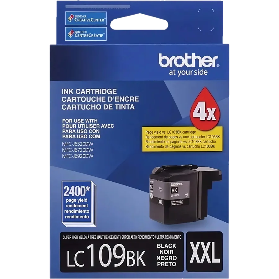 Brother LC-109BK cartucho de tinta 1 pieza(s) Original Extra (Súper) a
