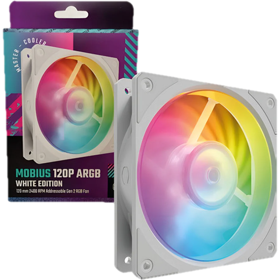 Ventilador Cooler Master Mobius 120P White