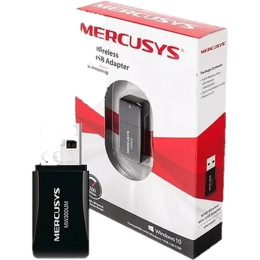 Placa RED USB Mercusys MW300UM 300MBPS