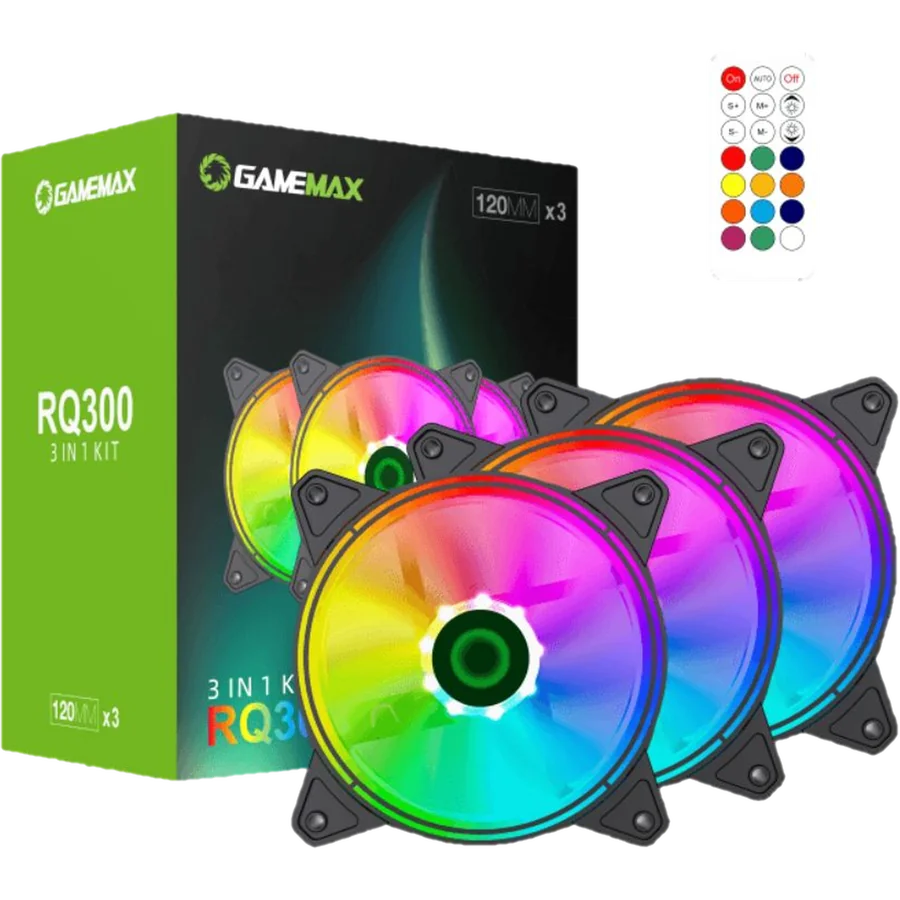 Ventilador GameMax 3x120MM RQ300
