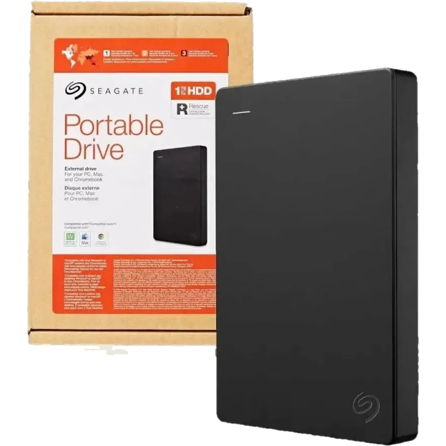 Disco externo Seagate Portable Black