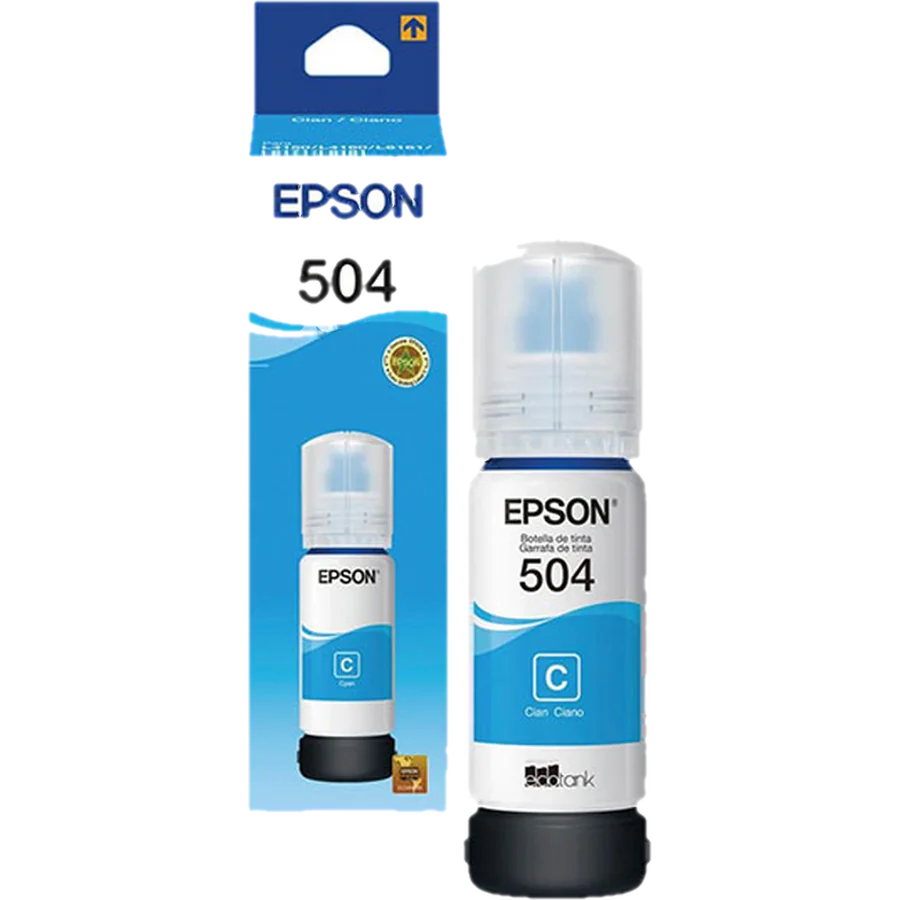 Botella Epson T504220-AL CYAN P/L4150/60/61/71/91