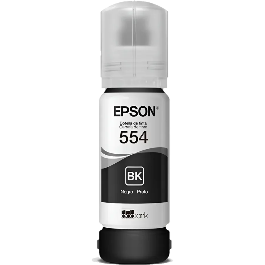 Botella Epson T554120-AL Negro Pigmen P/L8160/8180