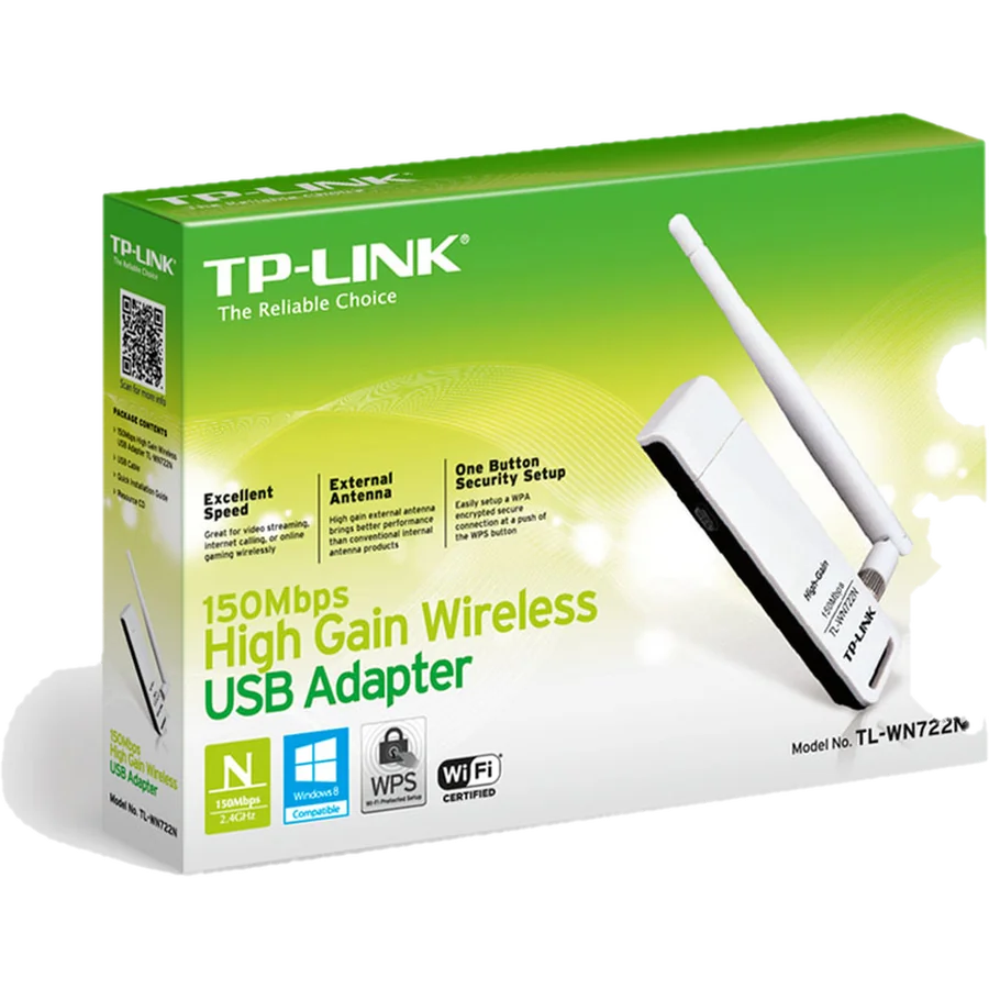 TP-Link TL-WN722N adaptador y tarjeta de red WLAN 150 Mbit/s
