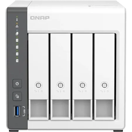 QNAP TS-433 NAS Torre ARM Cortex-A55 4 GB 0 TB QNAP QTS Blanco