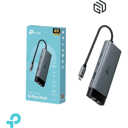 TP-Link UH6120C hub de interfaz USB Tipo C Gris