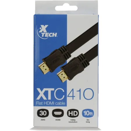 Cable Plano X-TECH C/CONECTOR Macho a Macho 3M